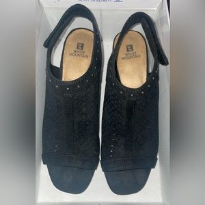 Slingback Stacked Heel Sandal